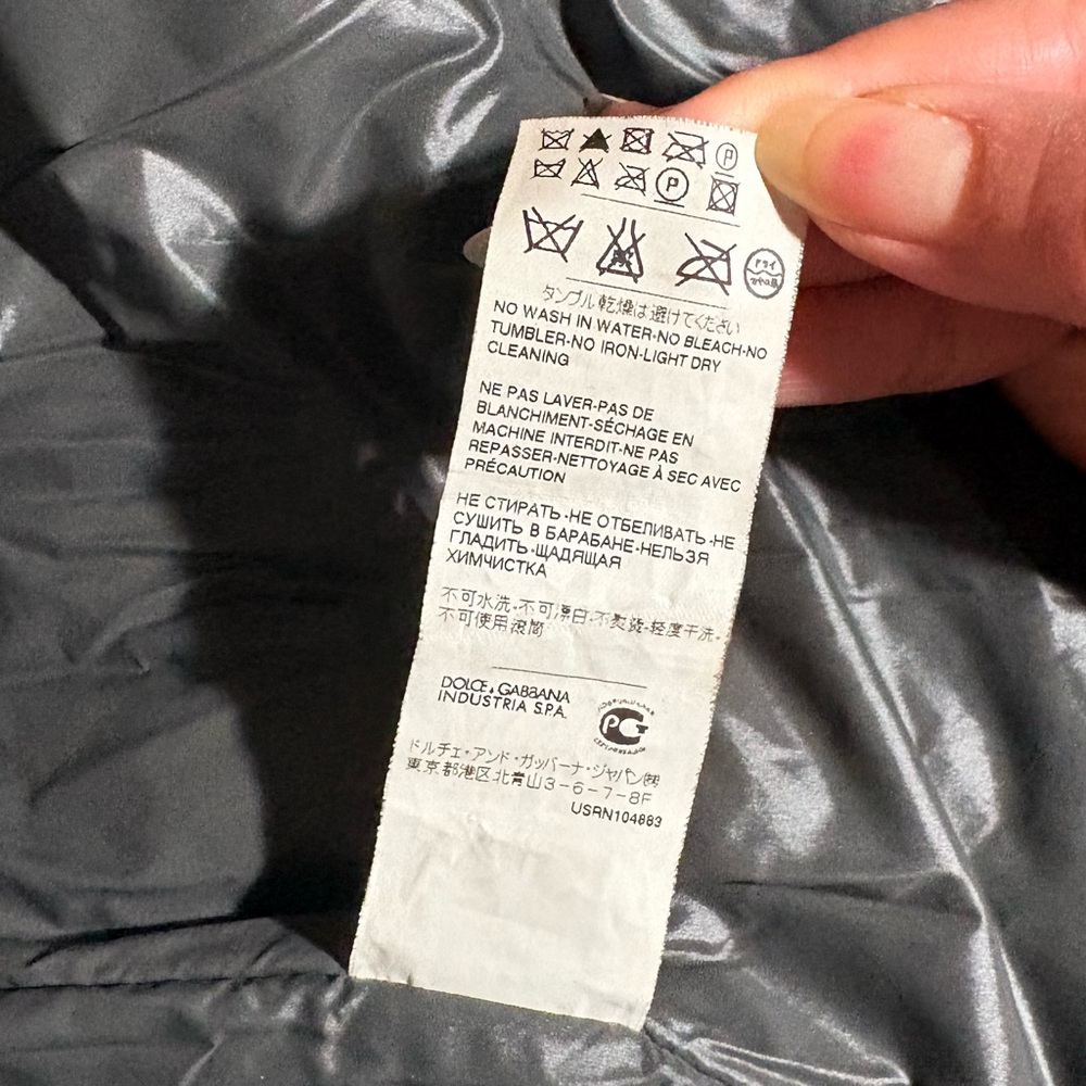 Dolce & Gabbana 2000s Archival Bomber Puffer Y2K Jacket Men’s S/M - Picture 11 of 16